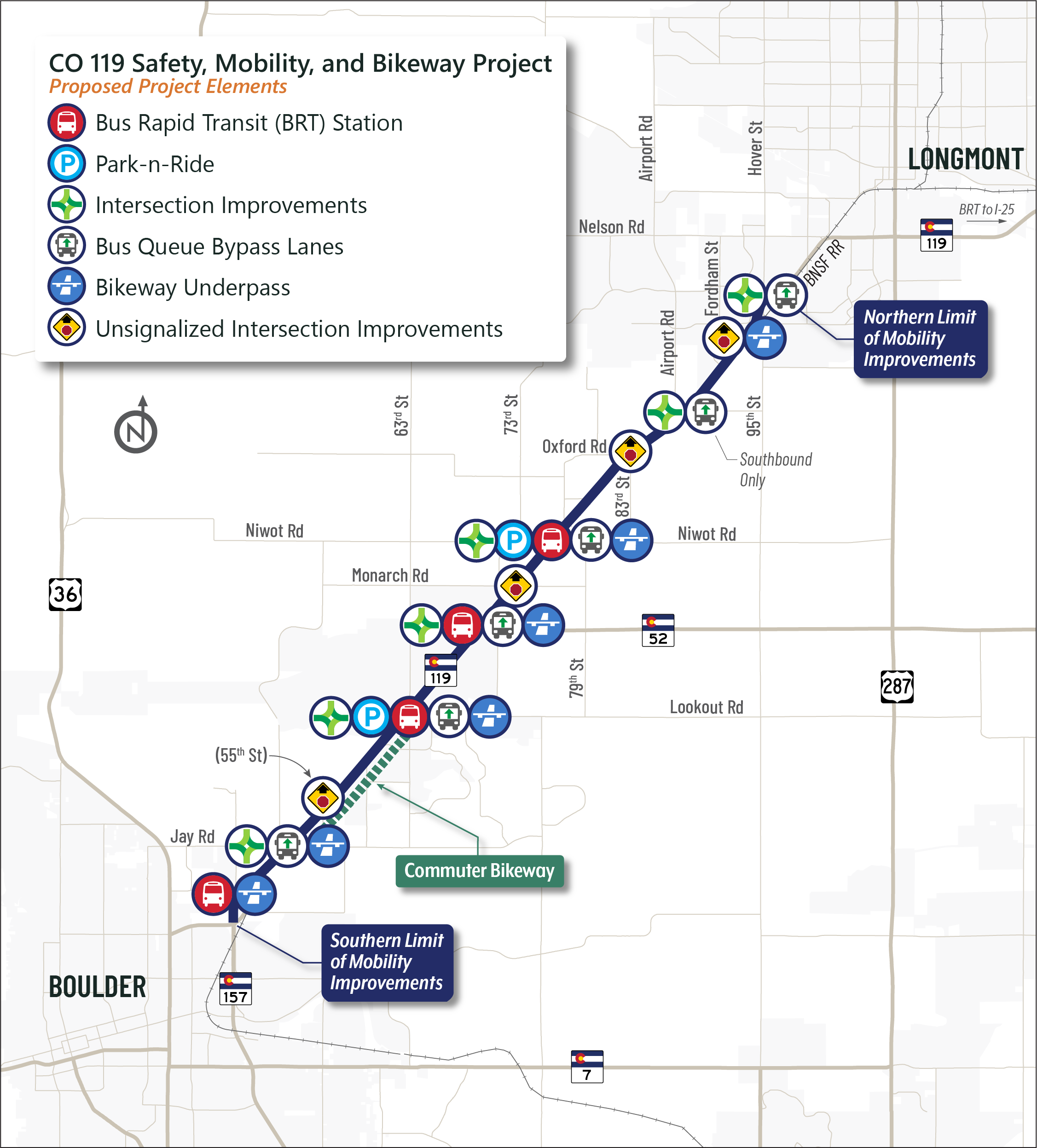 CO 119 Safety Mobility and Bikeway Proposed Project Elements.png detail image