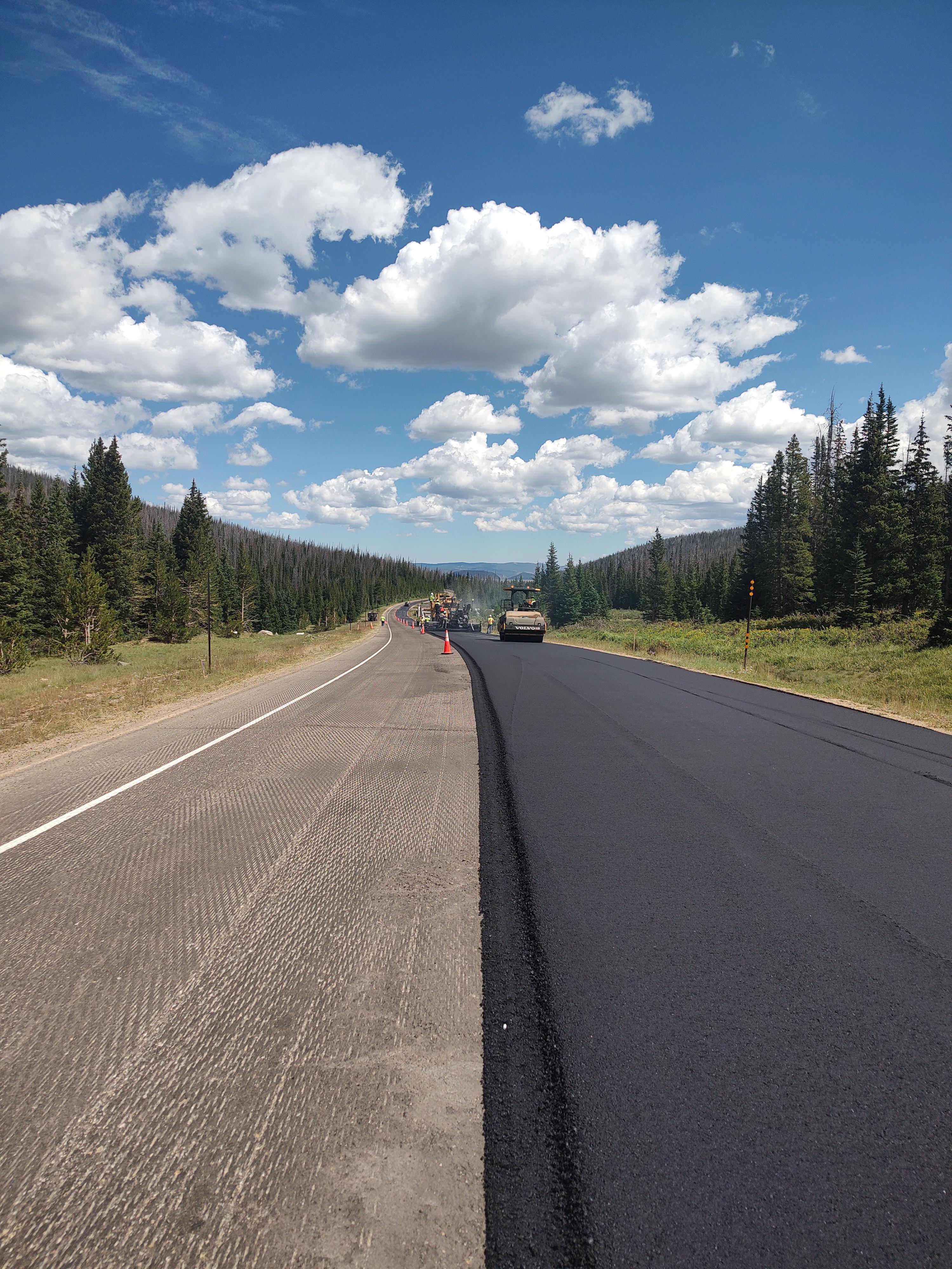 CO 14 Cameron Pass Resurfacing Eastbound Paving Operations.jpg detail image