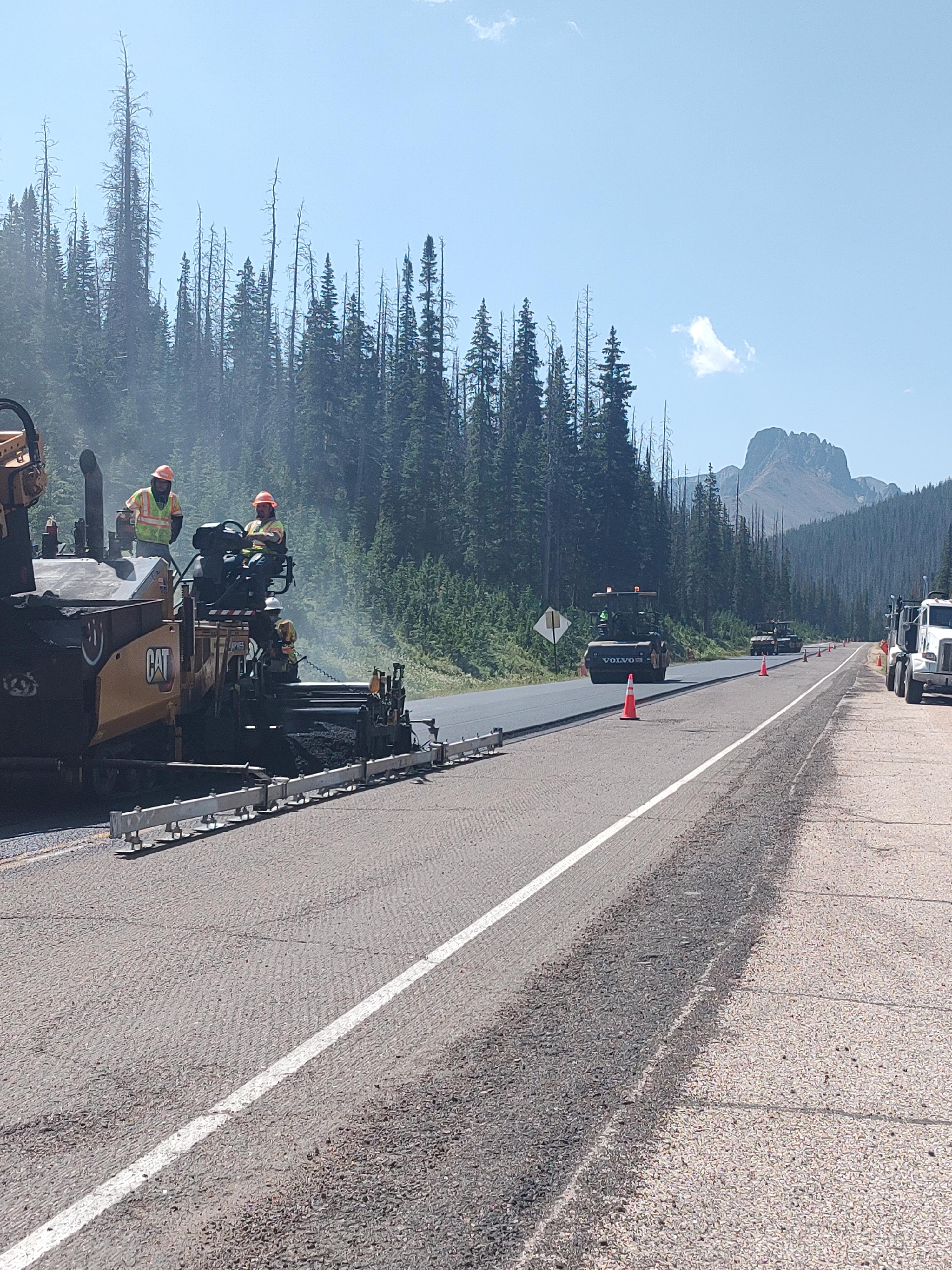 CO 14 Cameron Pass Resurfacing Westbound Paving Operations.jpg detail image