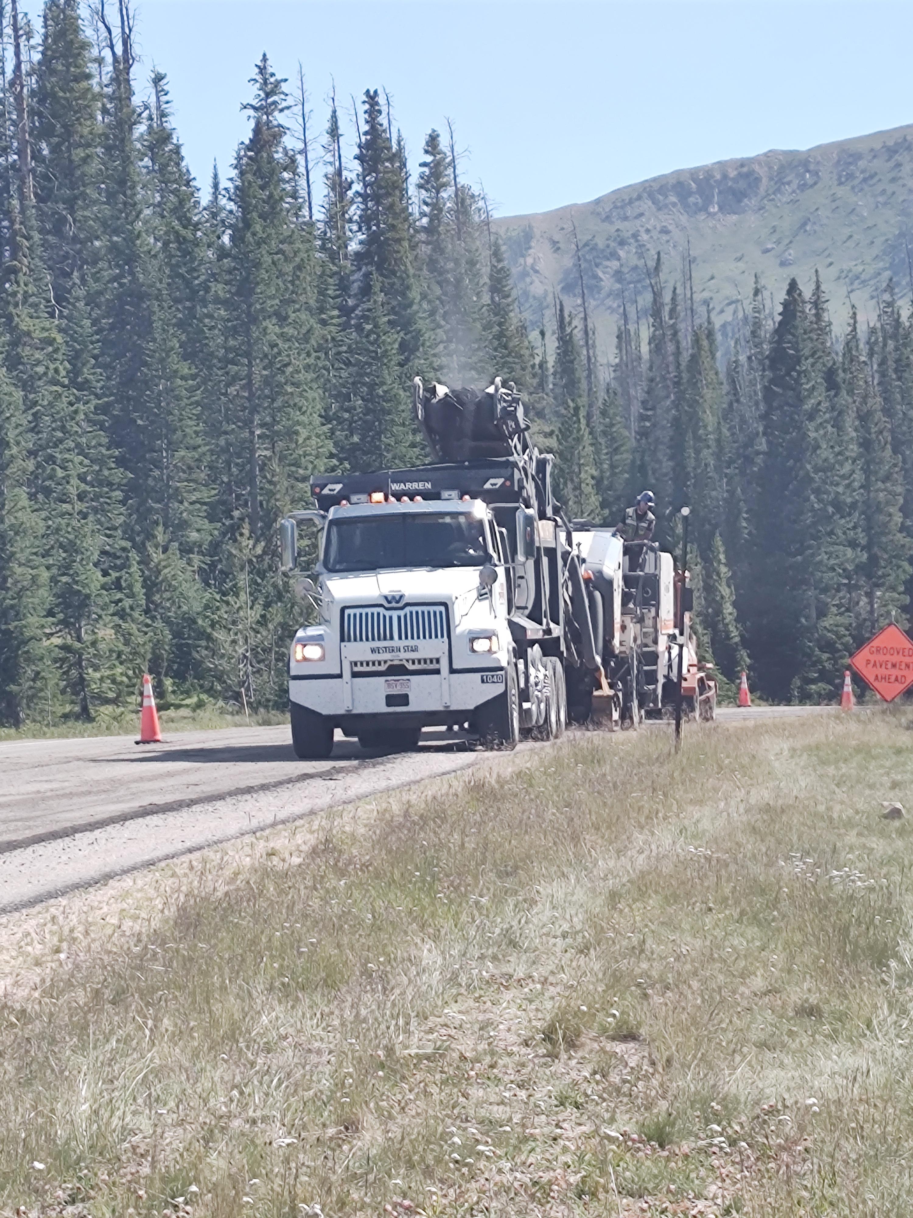 CO 14 Cameron Pass Resurfacing Westbound Crews Perform Paving Operations.jpg detail image