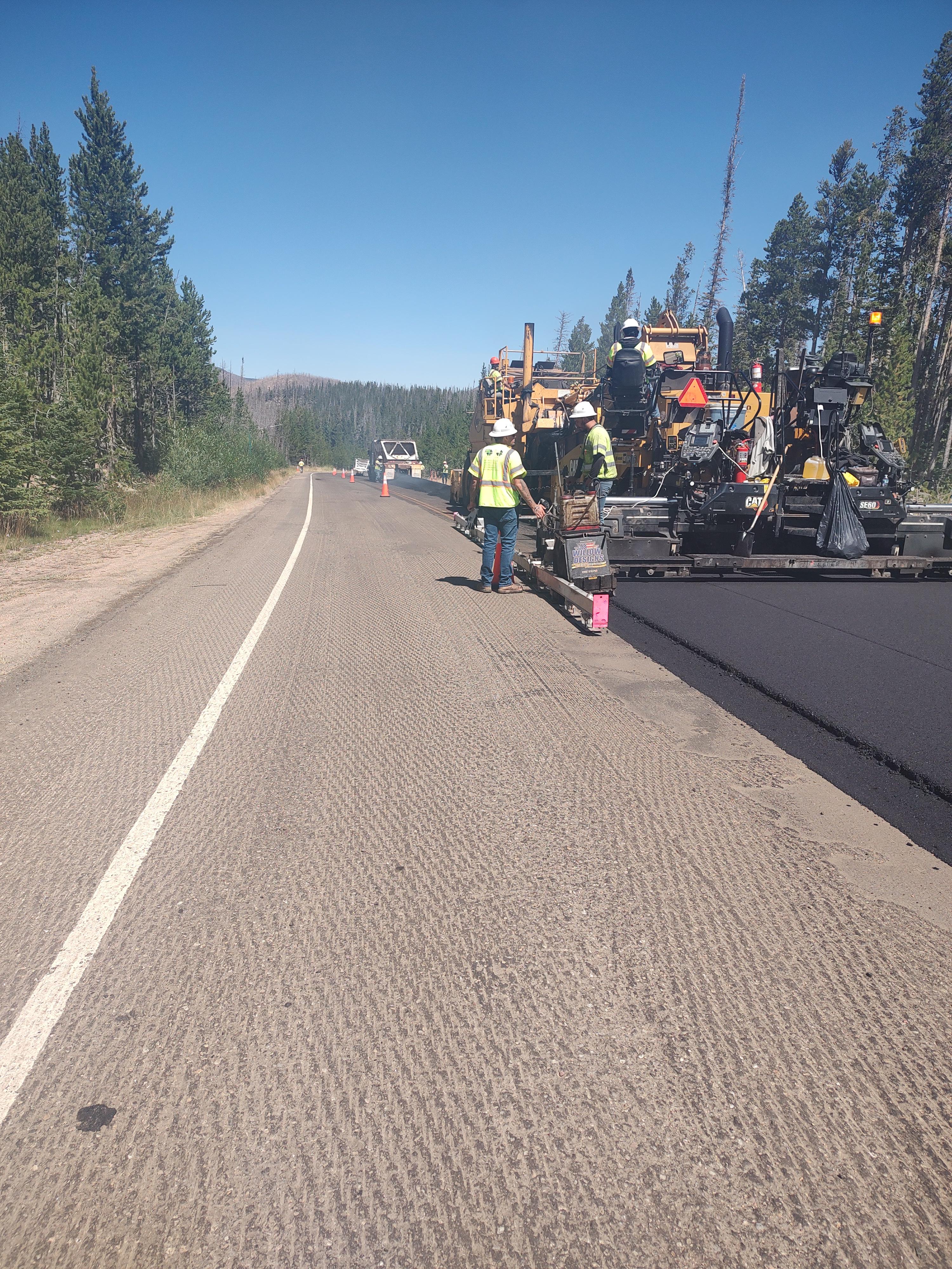 CO 14 Cameron Pass Resurfacing Crews Performing Paving Operations August 2024.jpg detail image