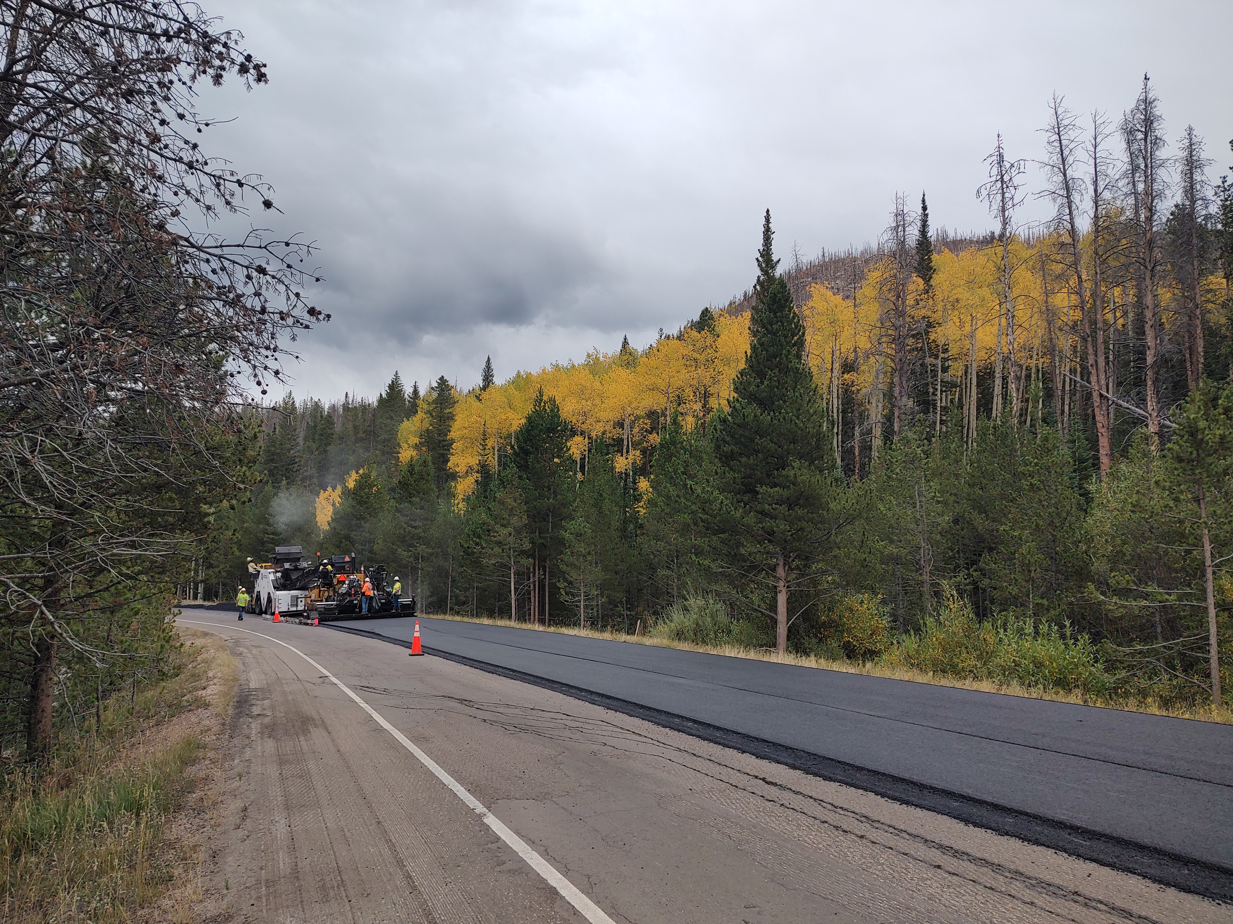 CO 14 Cameron Pass Resurfacing Repaving Progress September 2024.jpg detail image