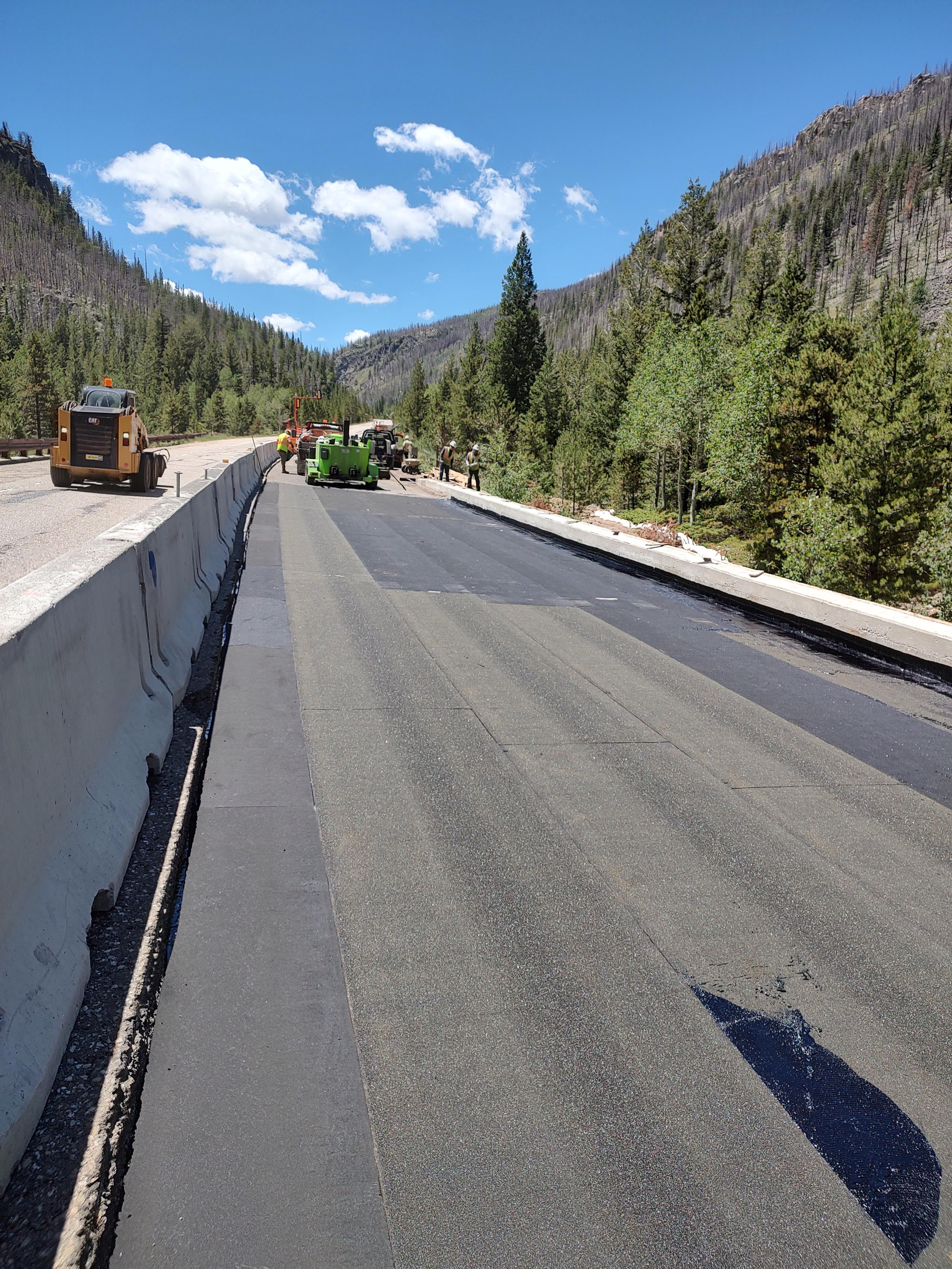 CO 14 Cameron Pass Resurfacing Westbound CO 14 Paving Operations Photo 1.jpg detail image