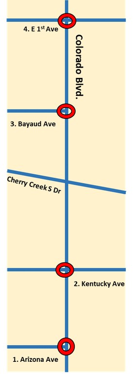Colorado Blvd. Work Zone Map