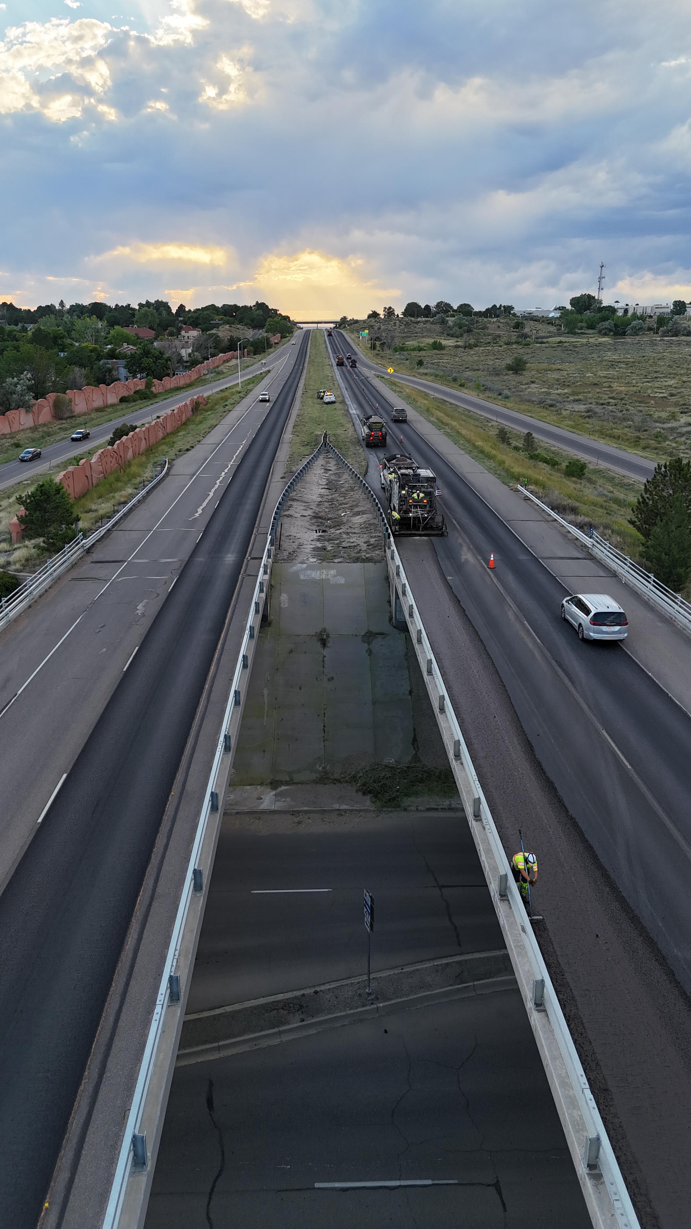 Eastbound and westbound lanes on CO 47.JPG detail image