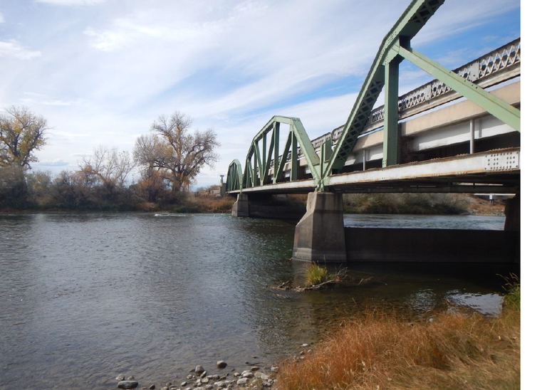 Side view of CO 92 Gunnison River Bridge