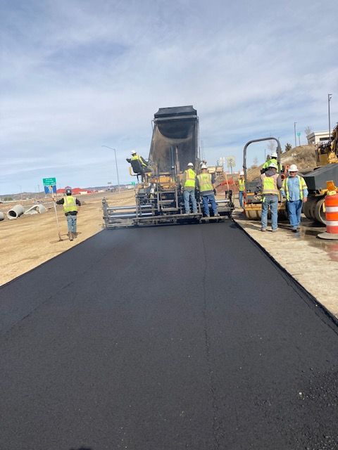 Crews paving newly reconstructed section of the Santa Fe Trail at Exit 11.jpg detail image