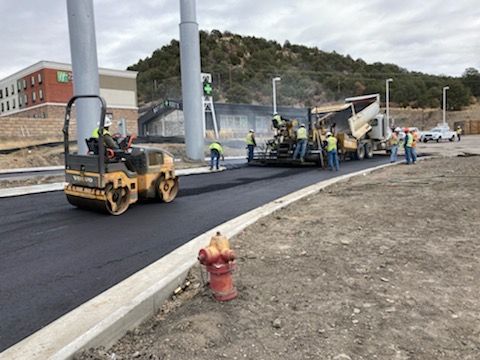 Paving underway at Shell Station entrance.jpg detail image