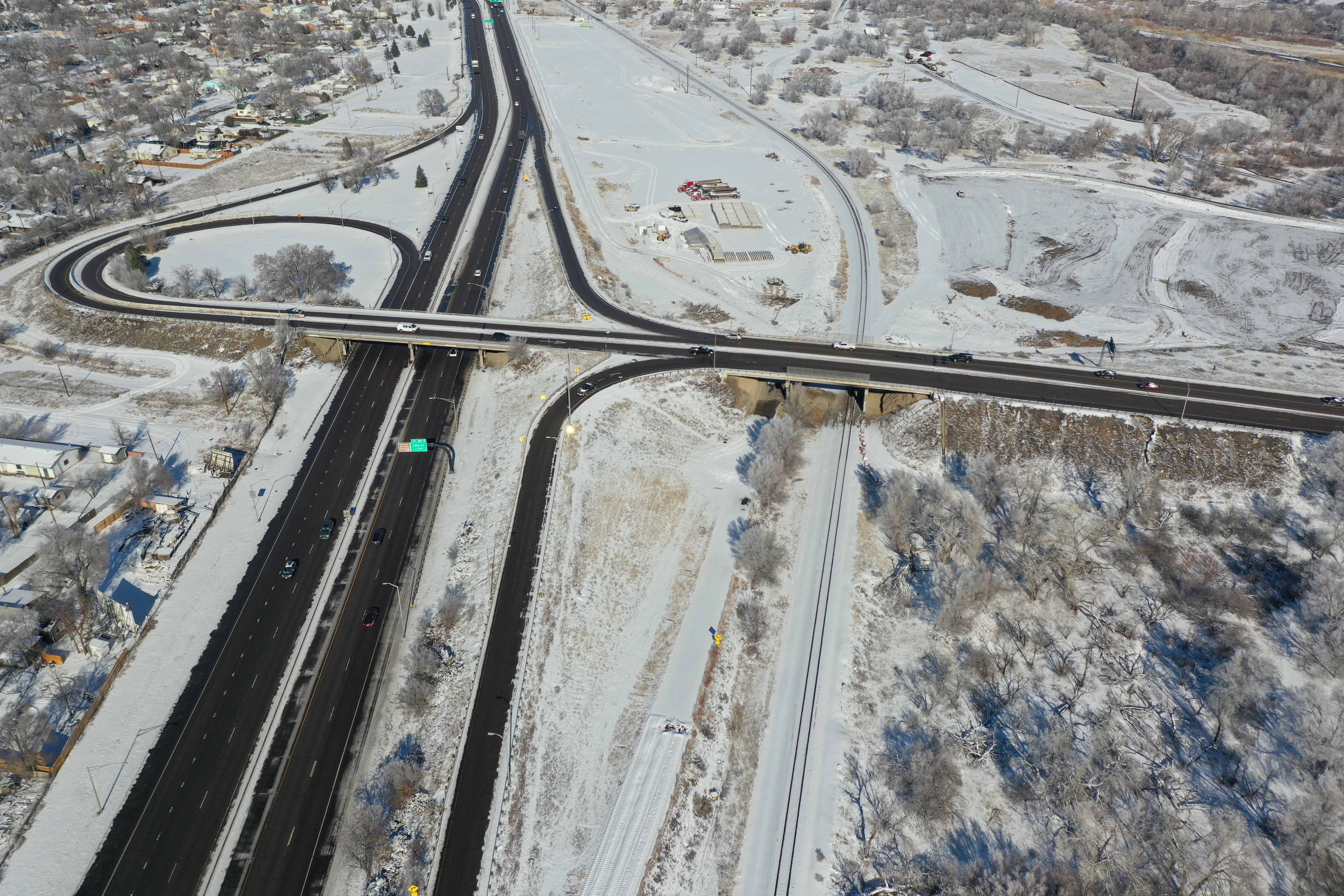 I-25 Resurfacing in Pueblo County in Snow detail image