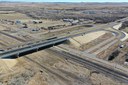 Wide drone view new I-25 Walsenburg Bridge Replacement thumbnail image