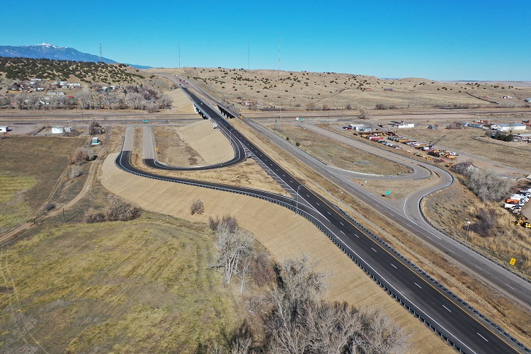 Wide view finished I-25 Walsenburg Bridge Replacement detail image