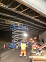 I-270 York Street Bridge Eastbound Crew Installing Timber Overhead Deck Support January 2025.jpg thumbnail image