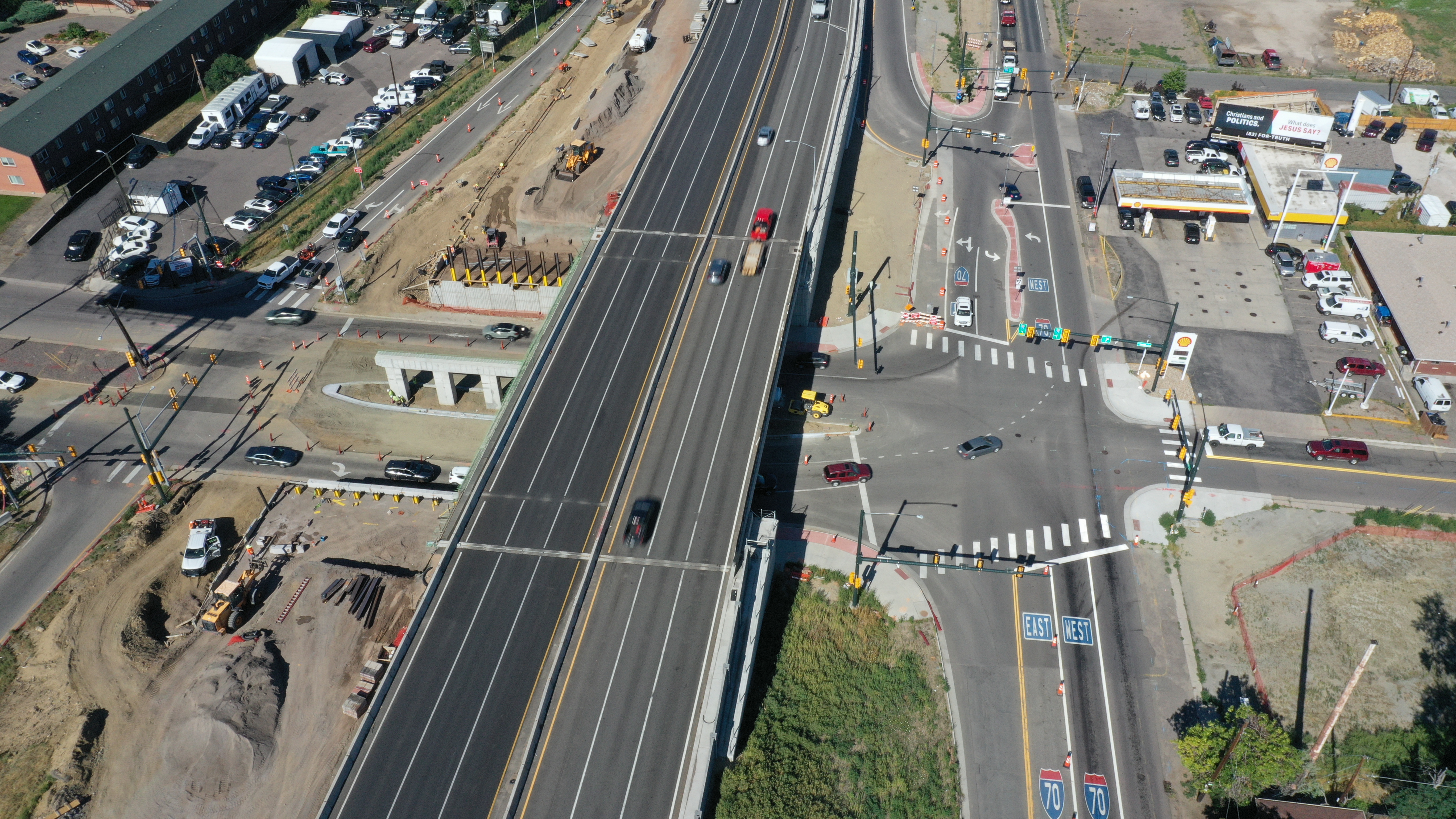 I-70 Harlan Bridge and Interchange Improvements Paving West View.jpg detail image