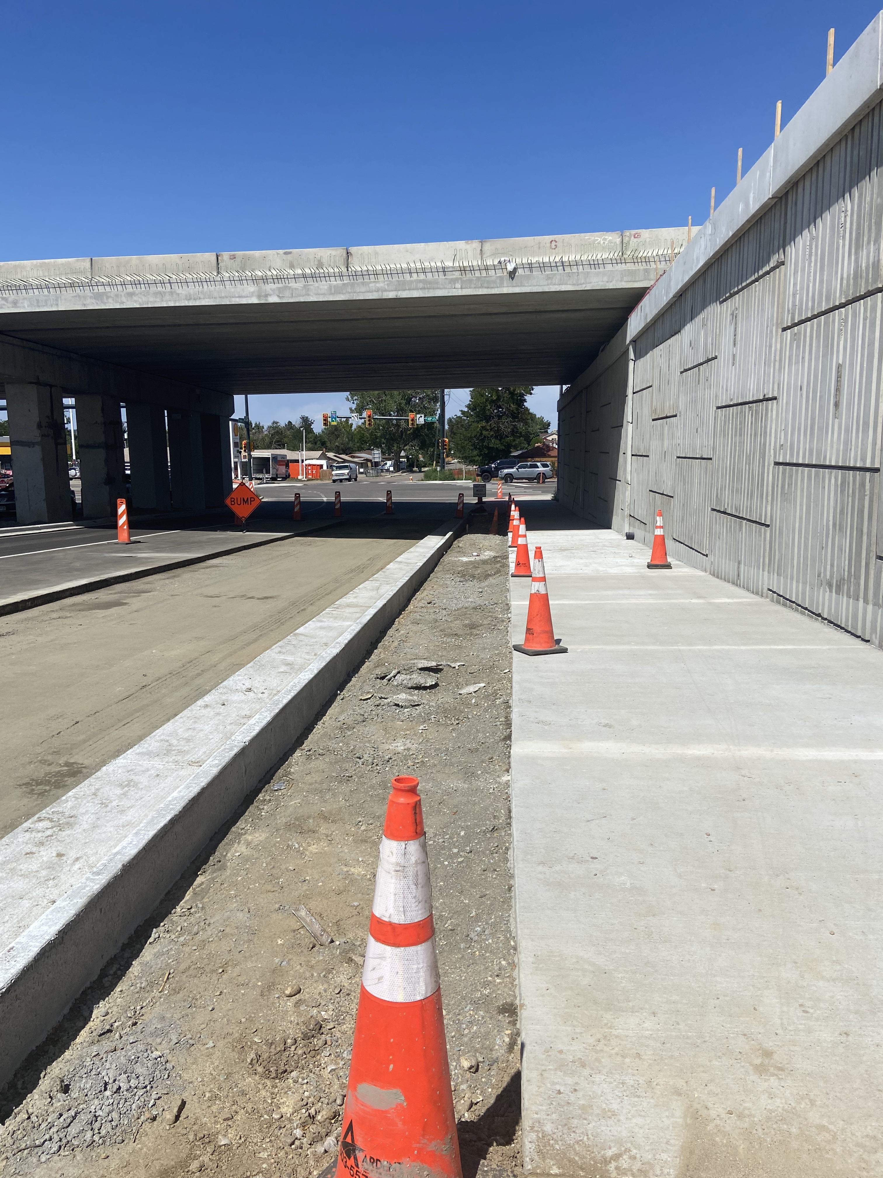 I-70 Harlan Bridge and Interchange Improvements Sound wall Harlan Street North View.jpg detail image