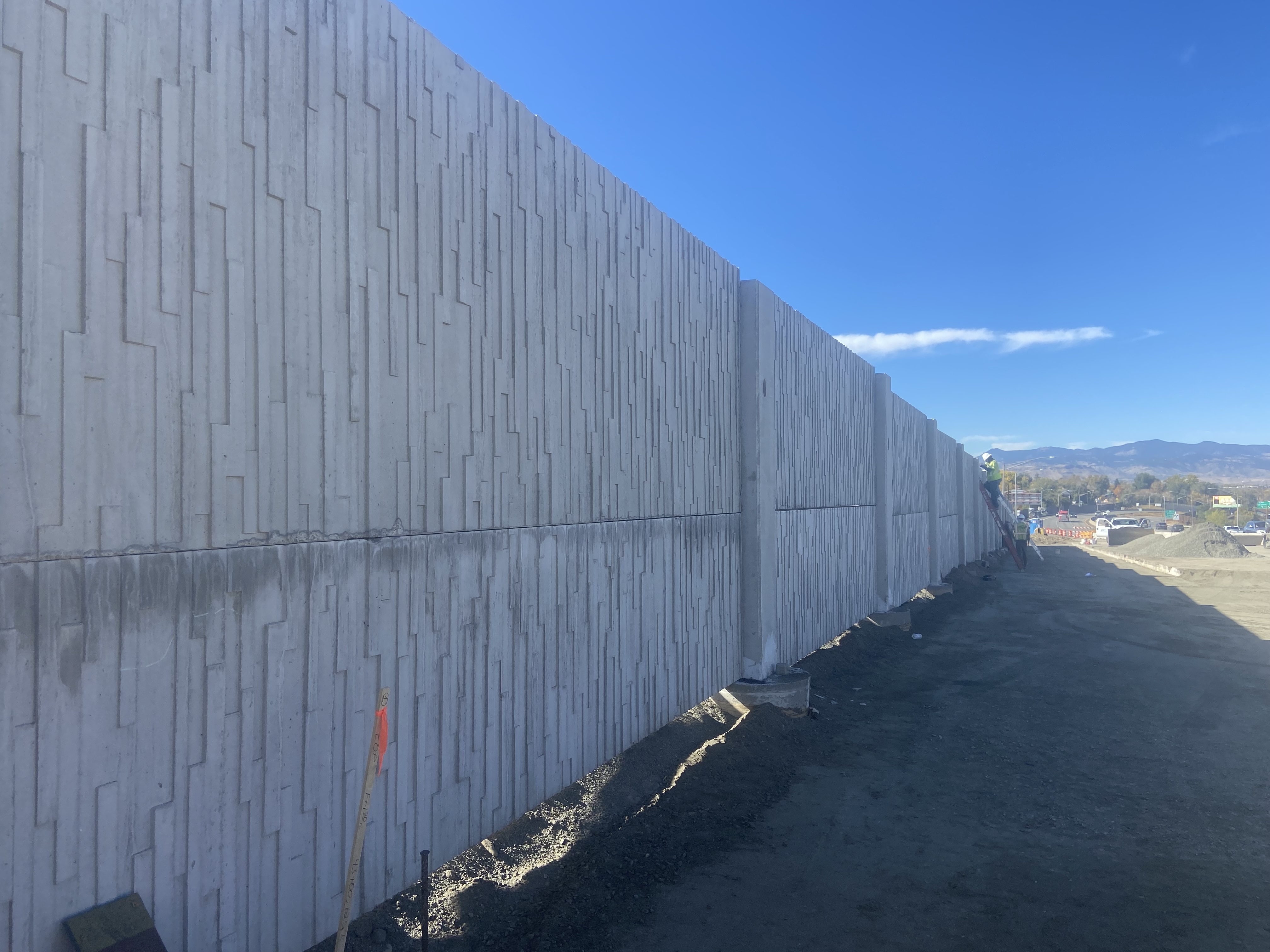 I-70 Harlan Bridge and Interchange Improvements Noise Wall South Side West View.jpg detail image