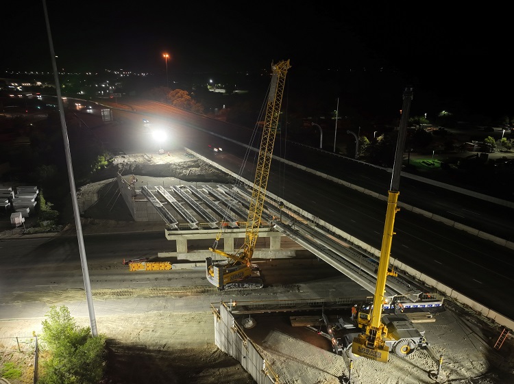 I-70 Bridges over Ward Road Closeup View Girders Eastbound View.jpg detail image