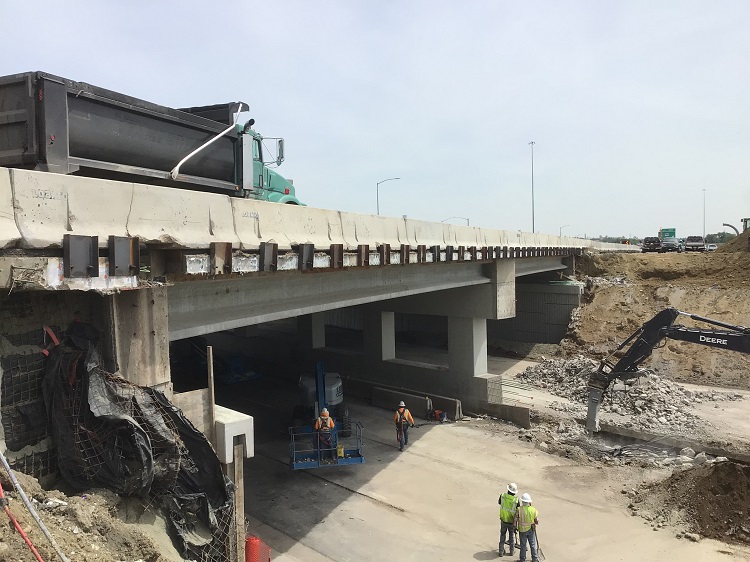 Closeup View of Eastbound I-70 Bridge Structure Removed Photo by Neil Olson.jpg detail image