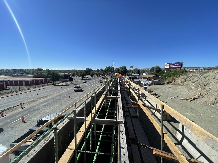 I-70 Bridges over Ward Road Formwork Bridge Pier Cap Eastbound View.jpg detail image