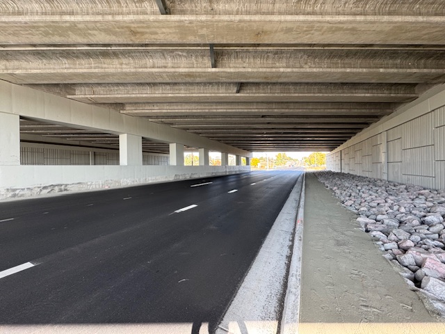 I-70 Bridges over Ward Road New Sidewalks Under the Bridge.jpg detail image