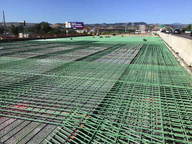 I-70 Bridges over Ward Road Rebar Eastbound I-70 Bridge.jpg detail image