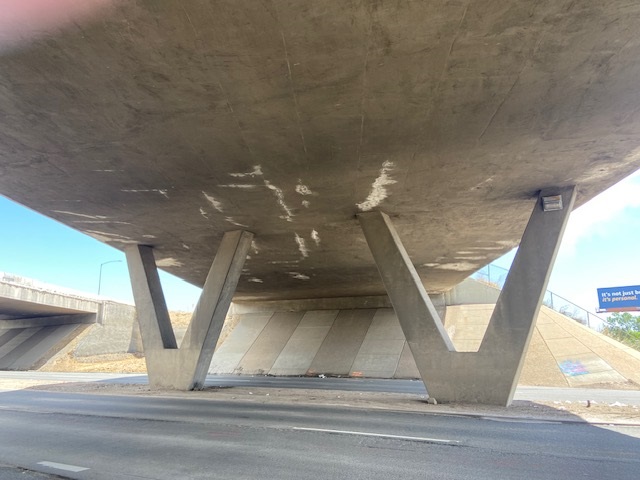 Underside view of existing westbound bridge on I-70 over Ward Road.jpg detail image