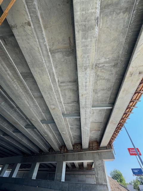 I-70 Bridges over Ward Road Underside Eastbound Ward Road Bridge.jpg detail image