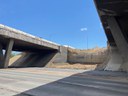 View of demolished overhang and slope paving I-70 over Ward Road bridge structures.jpg thumbnail image