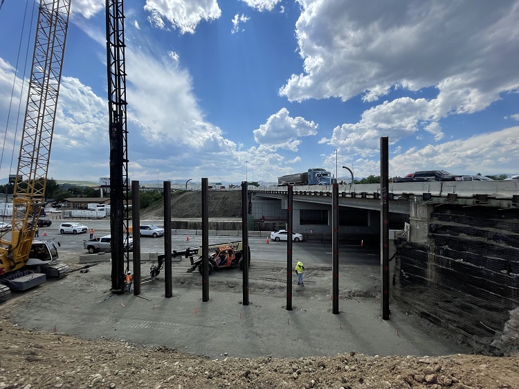 Eastbound I-70 Ward Road Wide View Pile Driving.jpg detail image