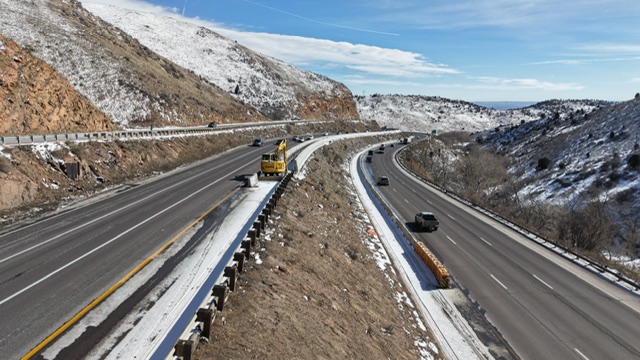 I-70 Resurfacing from Chief Hosa to Colfax East Drone View detail image