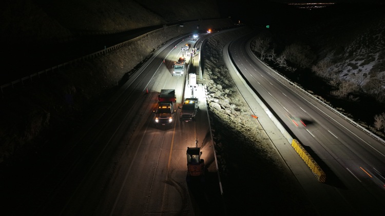 I-70 Resurfacing from Chief Hosa to Colfax Wide Drone Exit 257 detail image