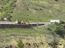 The project team closed the westbound I-70 on-ramp from US 6 for the safety of drivers while wall removal and replacement operations occur. thumbnail image