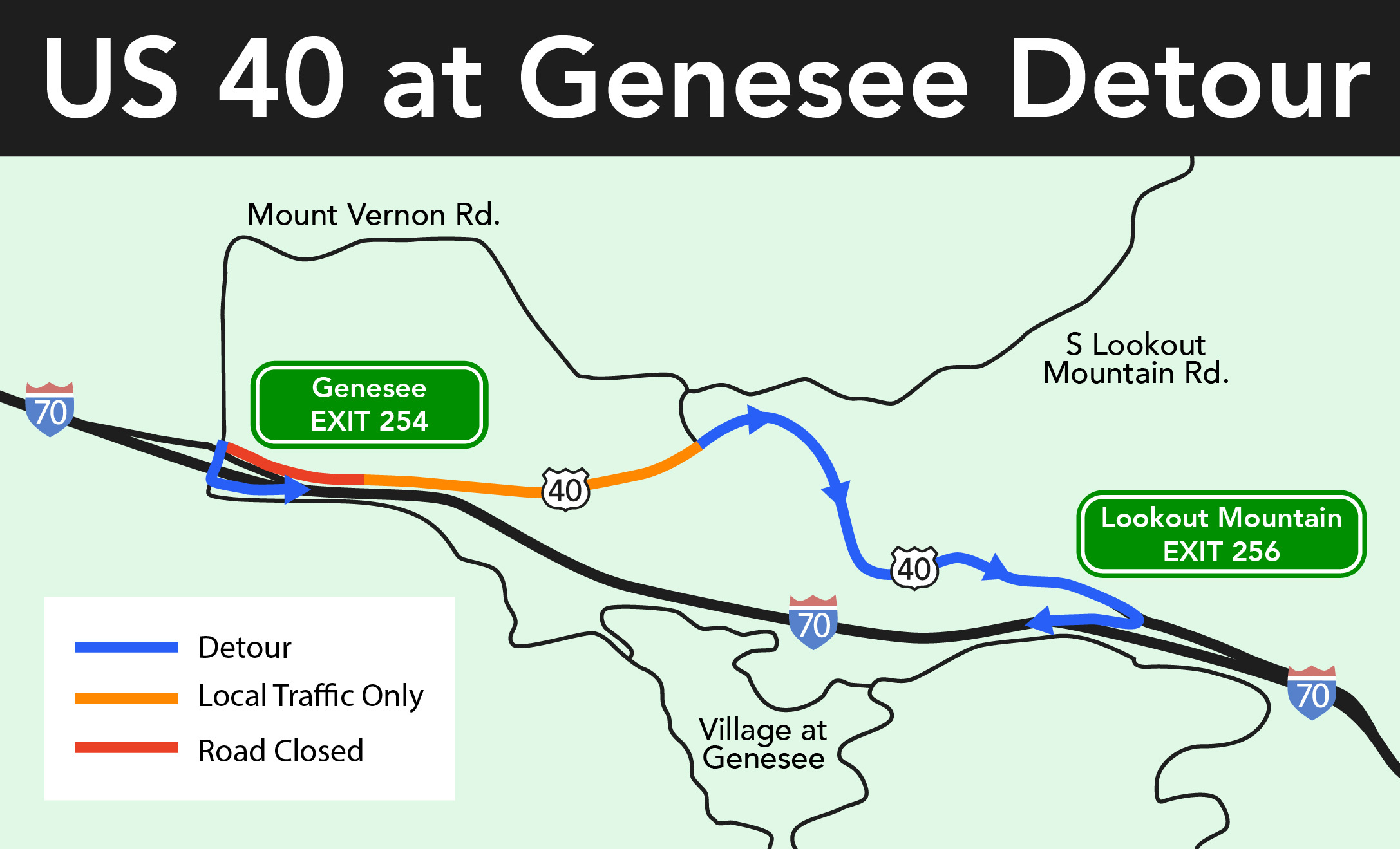 US 40 at Genesee Detour Map.jpg detail image