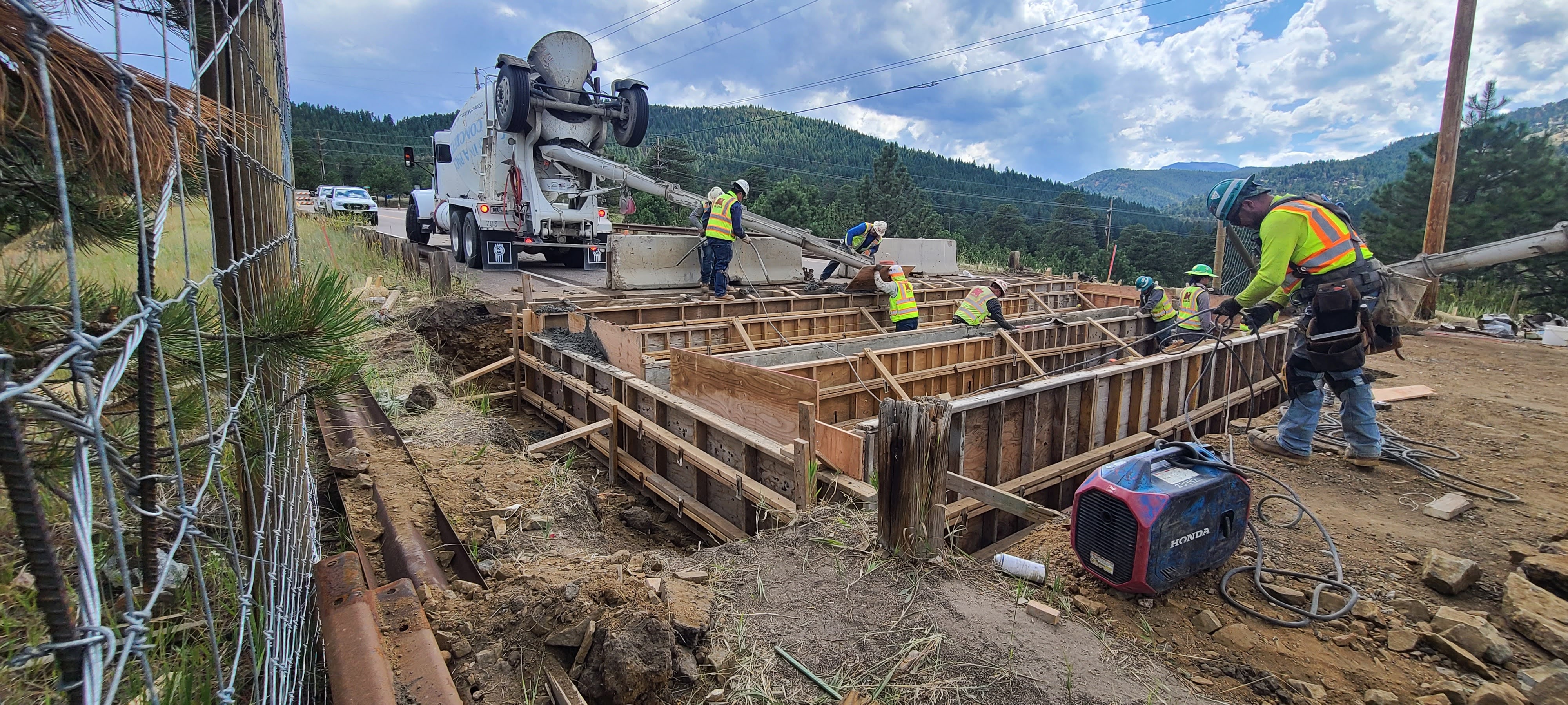 I-70 Floyd Hill Install Deer Guard.jpg detail image