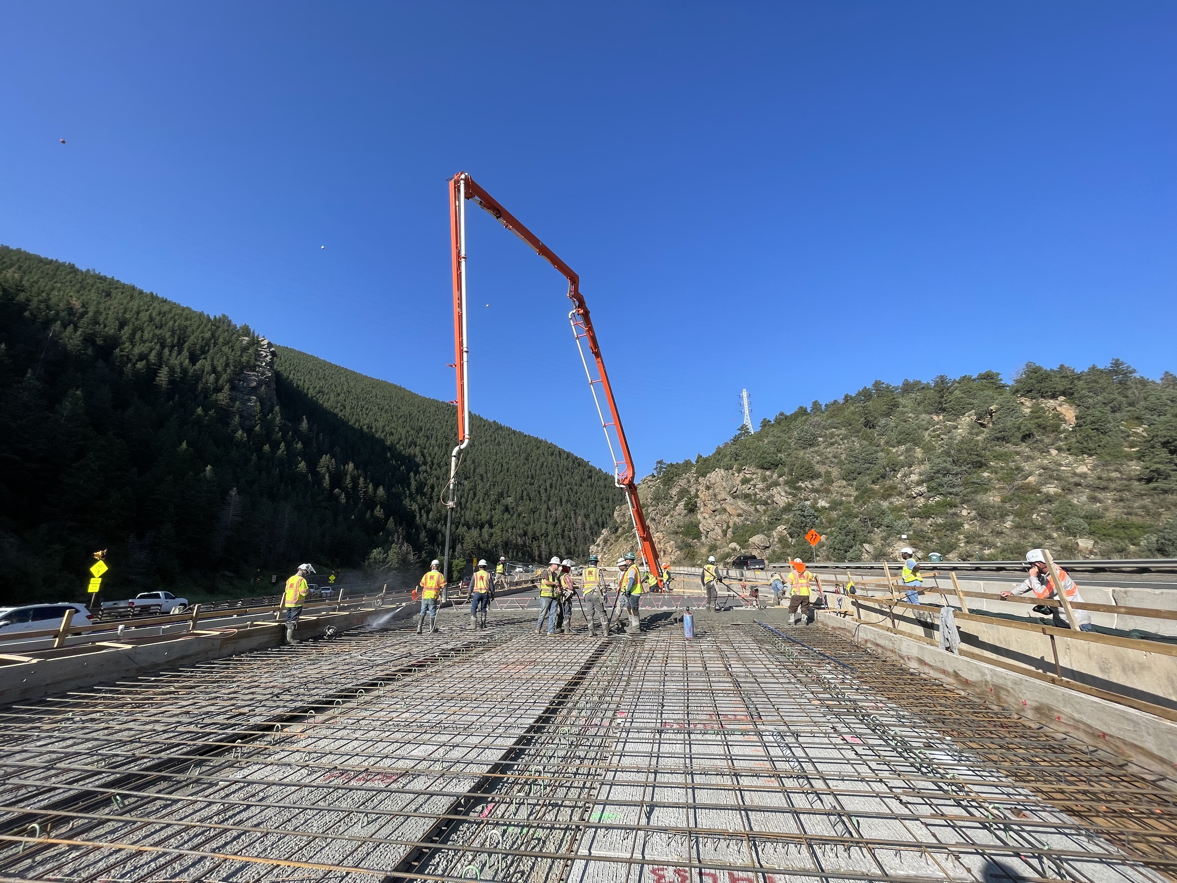 I-70 Floyd Hill Temporary Bridge Deck Pour.jpg detail image