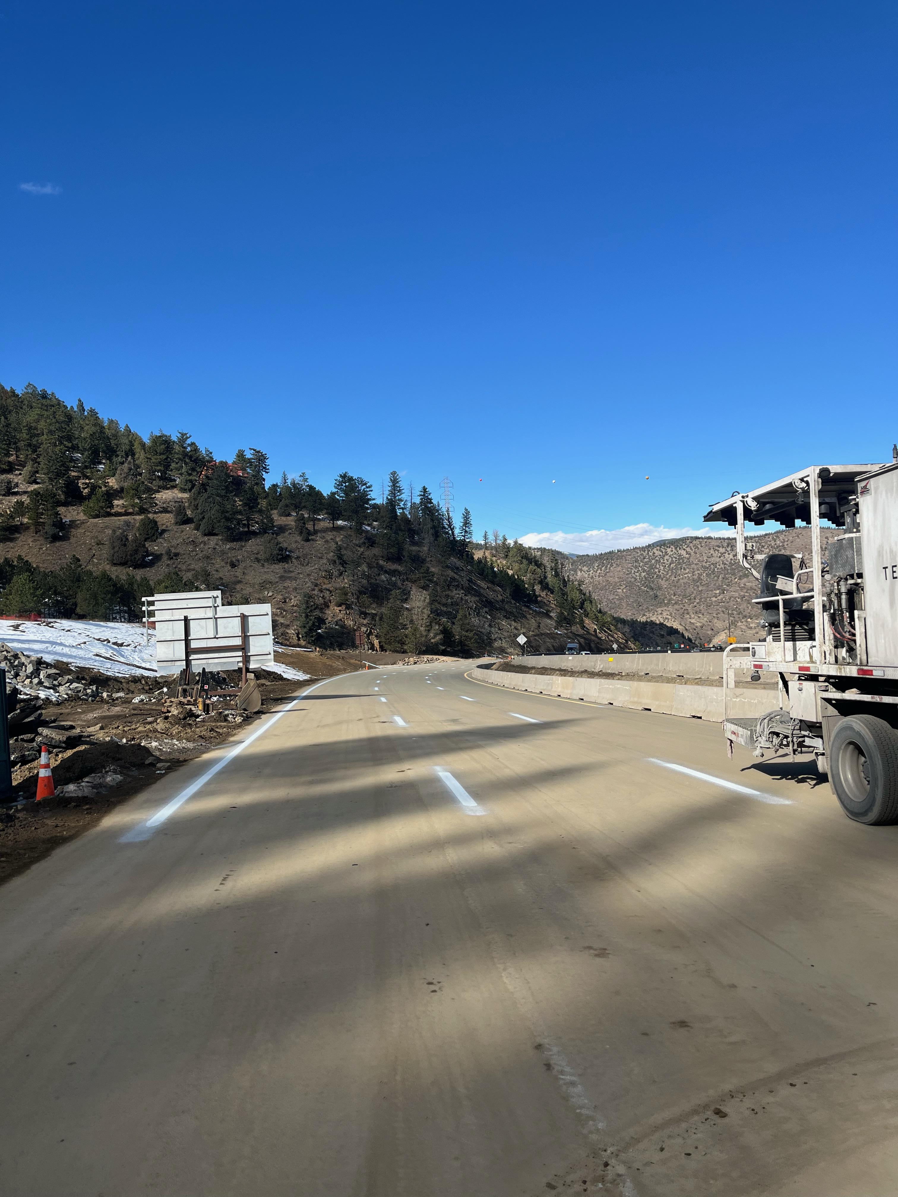 Striping operations I-70 Floyd Hill Project detail image