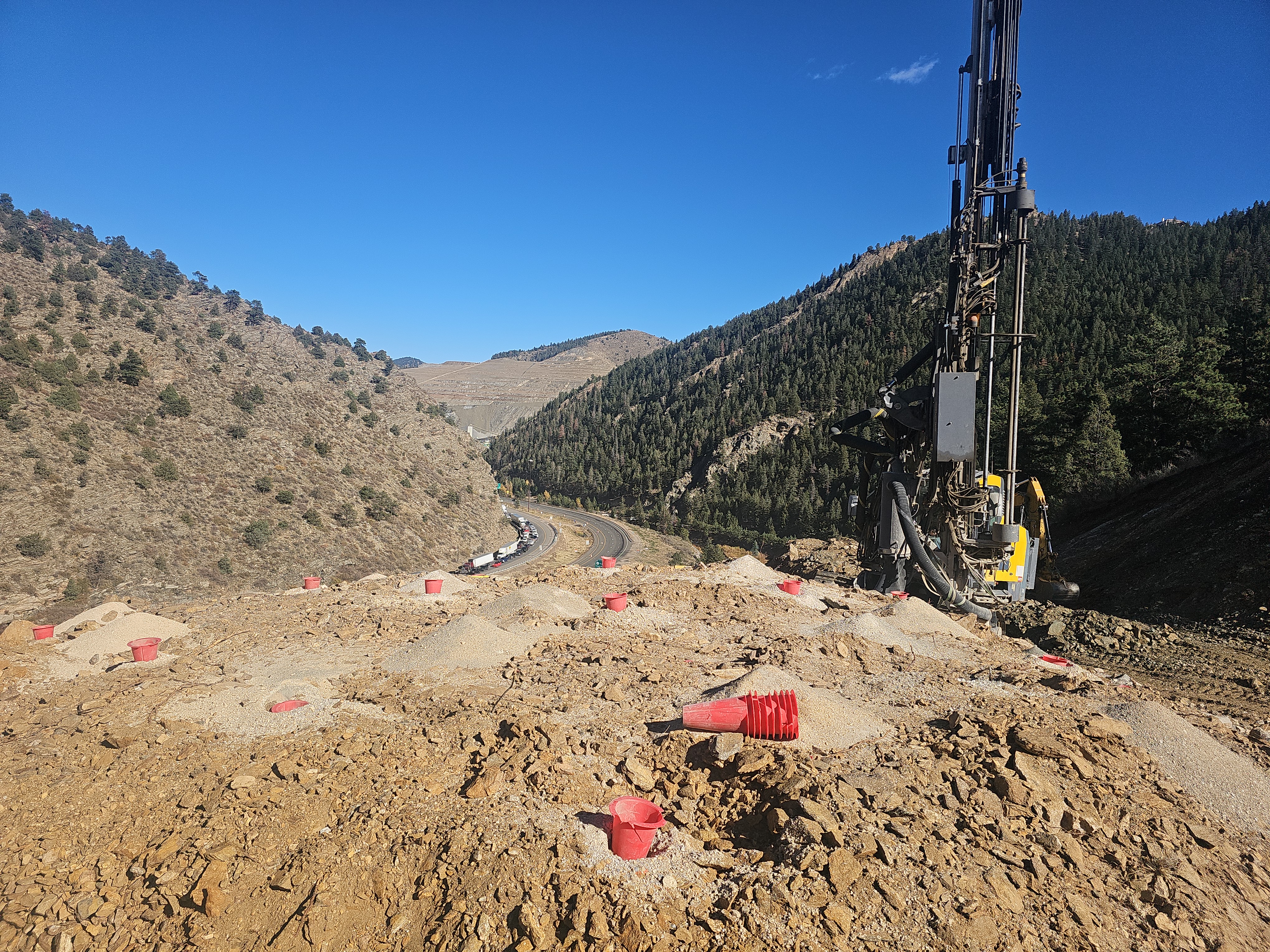 I-70 Floyd Hill Drill Rig October 2024.jpg detail image