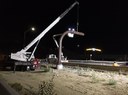 Overhead sign installation at Central City Parkway thumbnail image