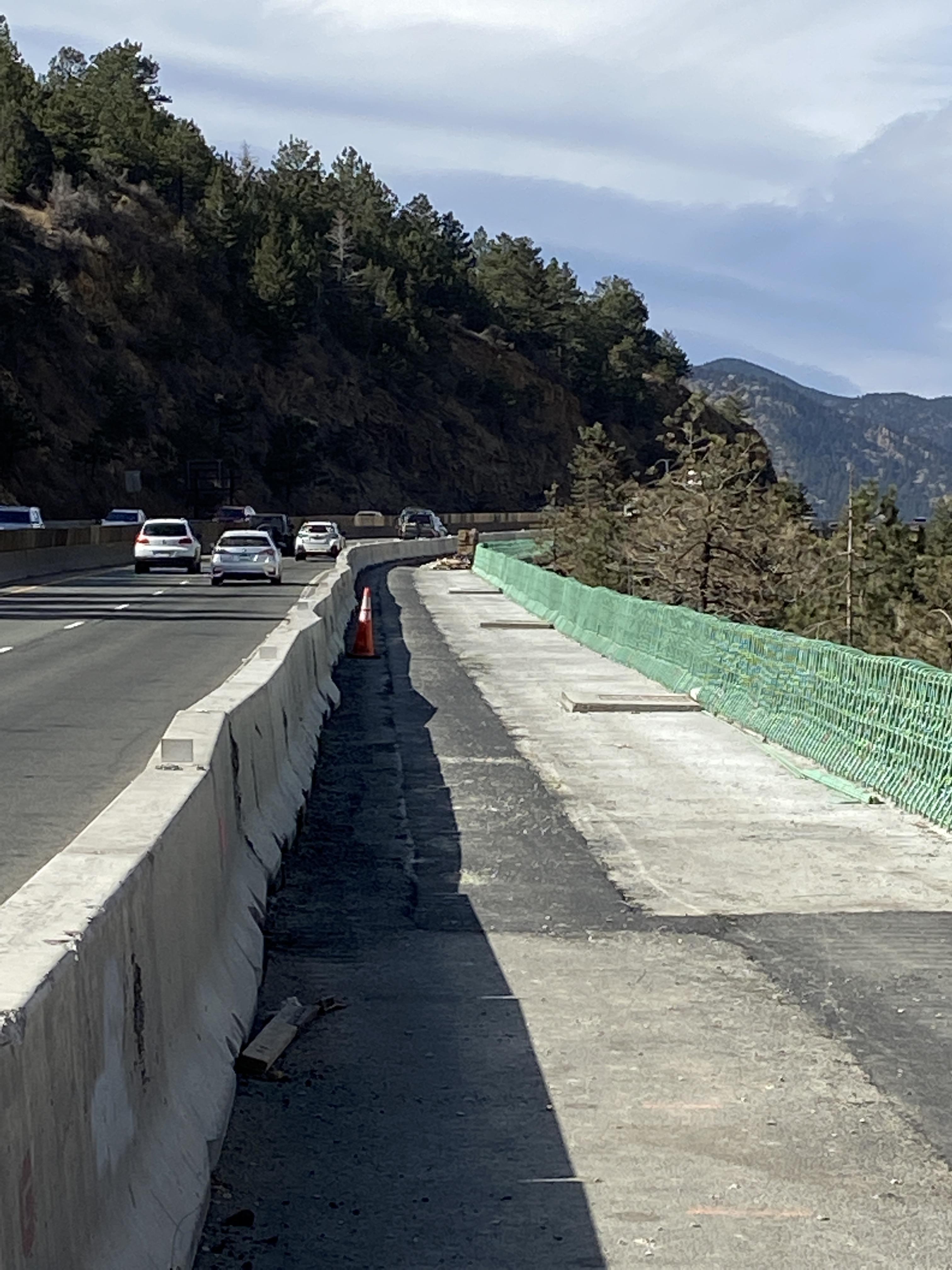 Widening at MP 241 with barrier rebar detail image