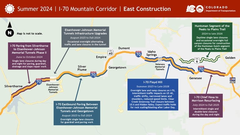 I-70 Mountain Corridor Summer Construction East