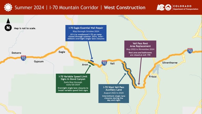 I-70 Mountain Corridor Summer Construction West