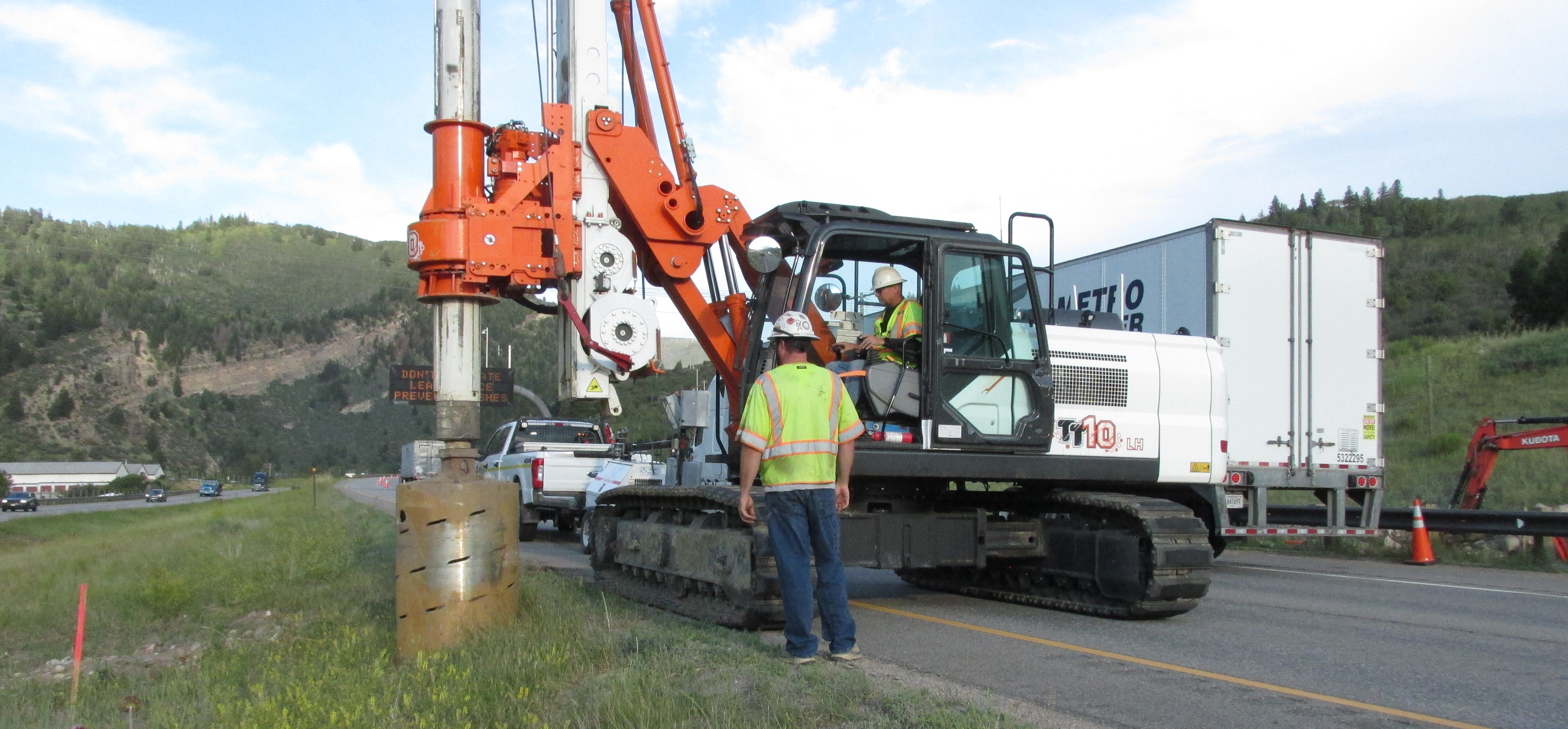 I-70 Variable Speed Limit Signs Dowd Canyon Caisson Boring Operations.JPG detail image