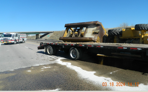 I-76 and Dahlia Street Bridge Repair Tractor-trailer rolled over after striking the Dahlia Street bridge over I-76 in March 2024.png detail image