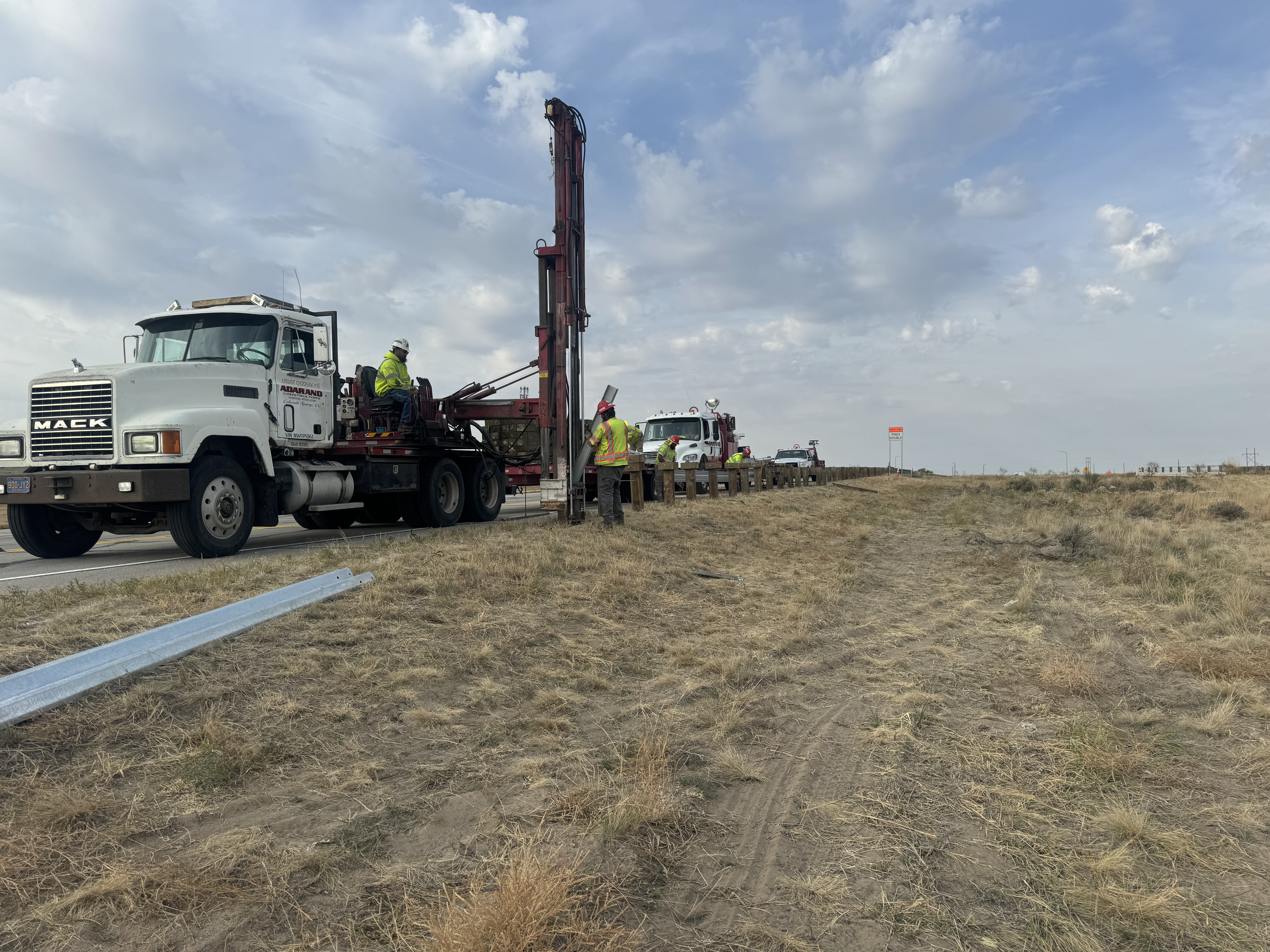 I-76 Corridor Improvements Guardrail installation.jpg detail image