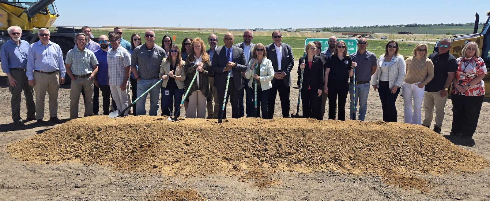 I-25 North Express Lane Mead to Berthoud Start of Project Celebration Group Photo.jpg detail image