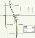 I-25 North Express Lanes project detour map for closure at Larimer County Road 16 under I-25.png thumbnail image