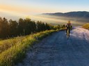 Bicyclist on Dirt Road thumbnail image