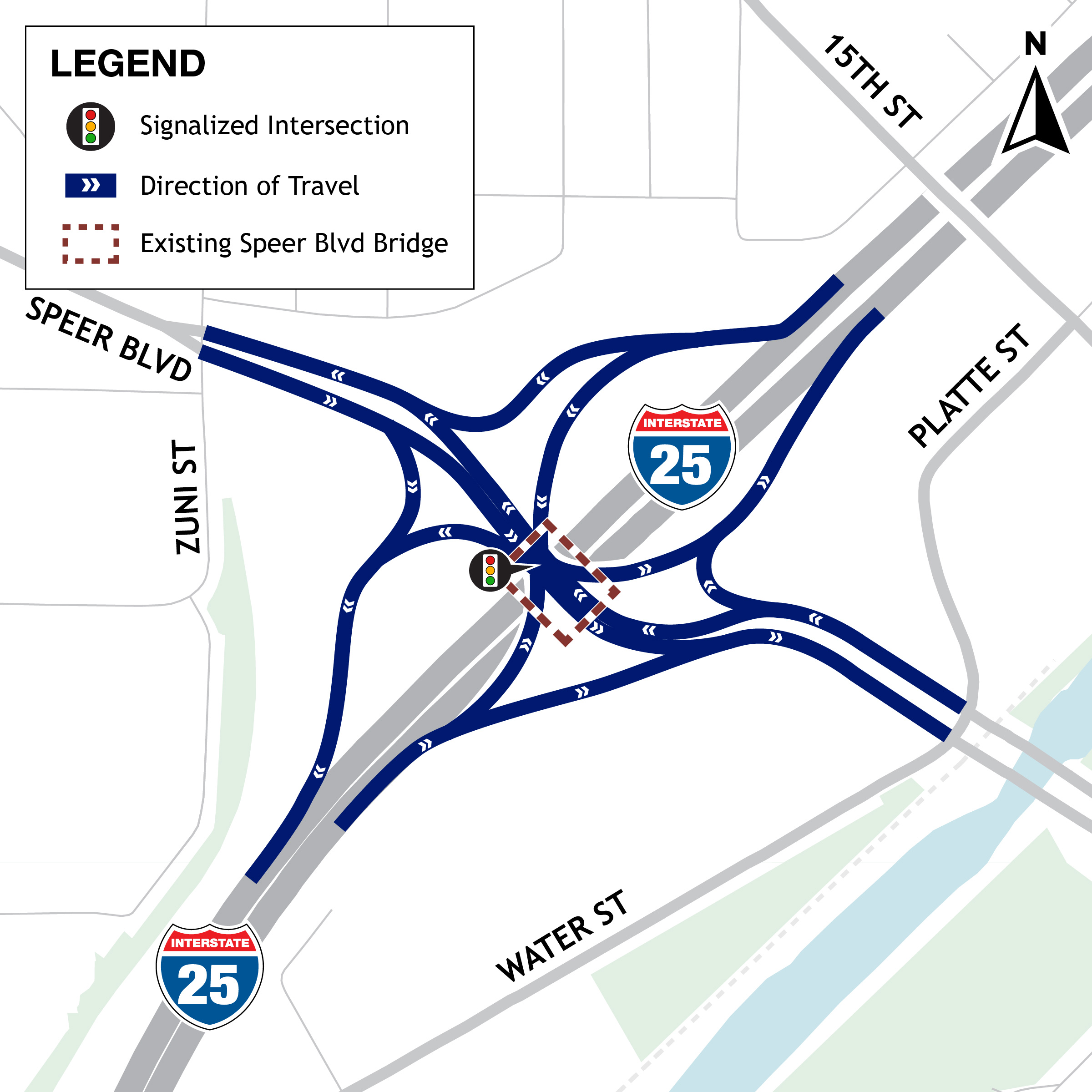 Proposed Alternative Speer Boulevard Single-Point Urban Interchange with I-25.jpg detail image