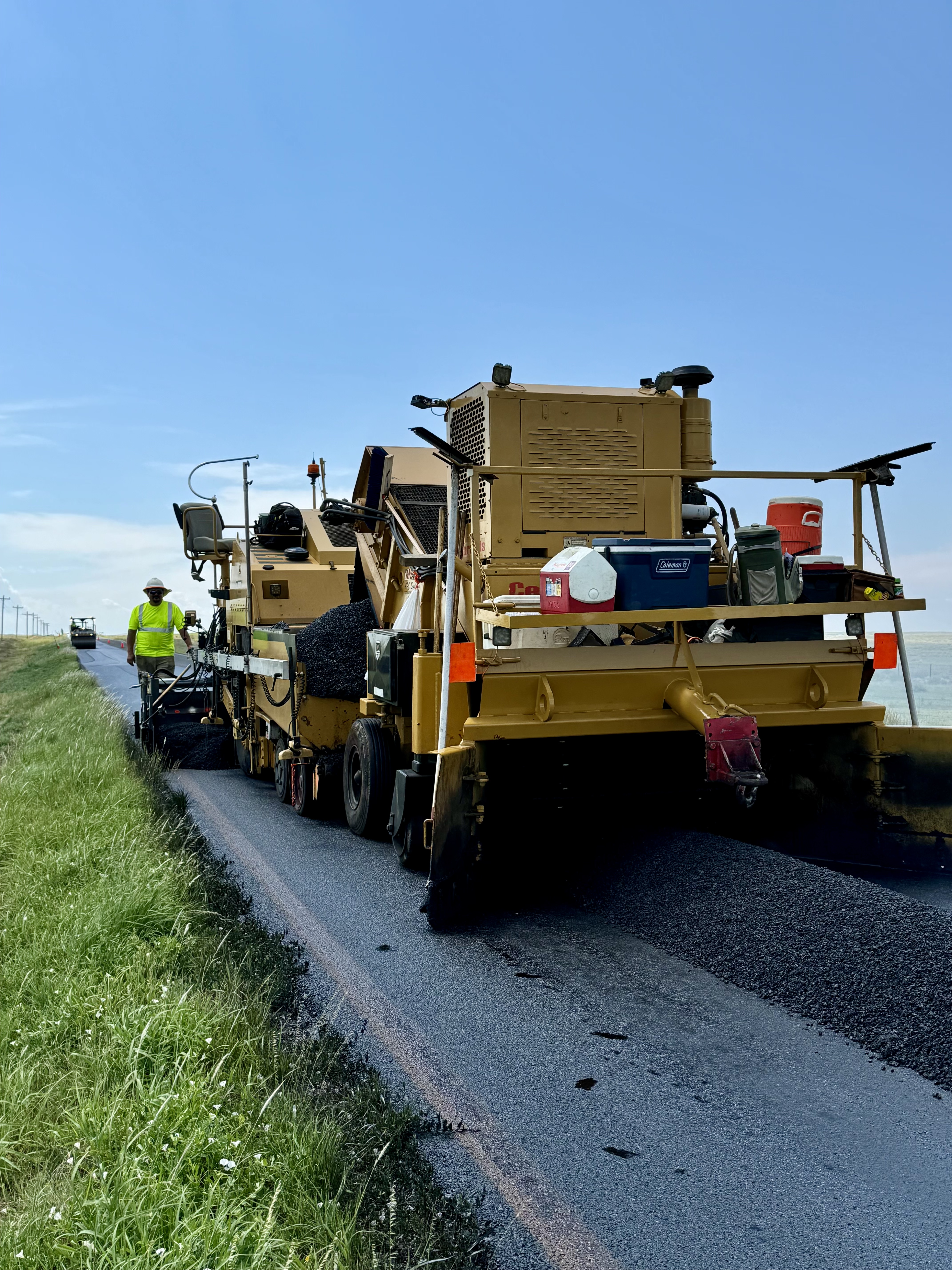 US 160 Surface Treatment Kim to Pritchett Paving in Action July 2024.jpeg detail image
