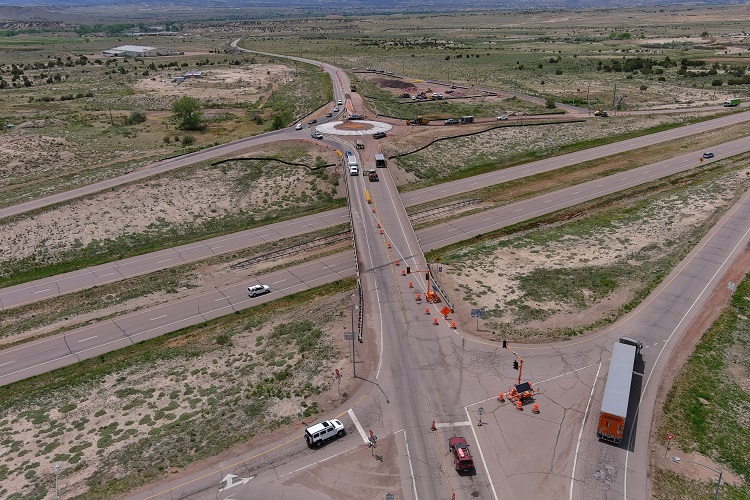 US 50 - CO 115 Roundabout North to south view taken with drone May 16 2024.jpg detail image