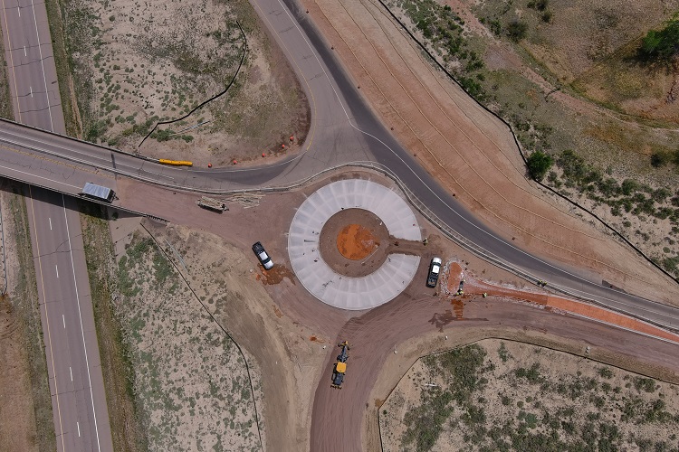 US 50 - CO 115 Roundabout Top Down View Taken with Drone May 16 2024.jpg detail image